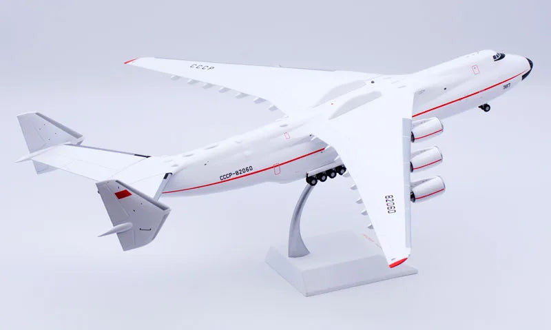 LH21225 Alloy Collectible Plane Gift JC Wings 1:200 Antonov AN-225 "Red Line" Diecast Aircraft Jet Model CCCP-82060  With Stand