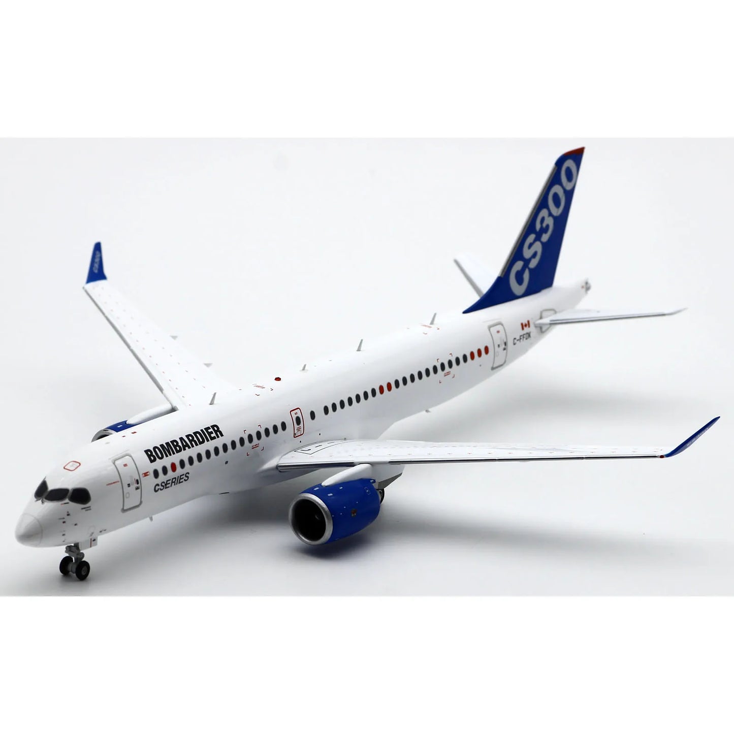 LH2276 Alloy Collectible Plane Gift JC Wings 1:200 Bombardier Aerospace Airbus A220-300 Diecast Aircraft Jet Model C-FFDK