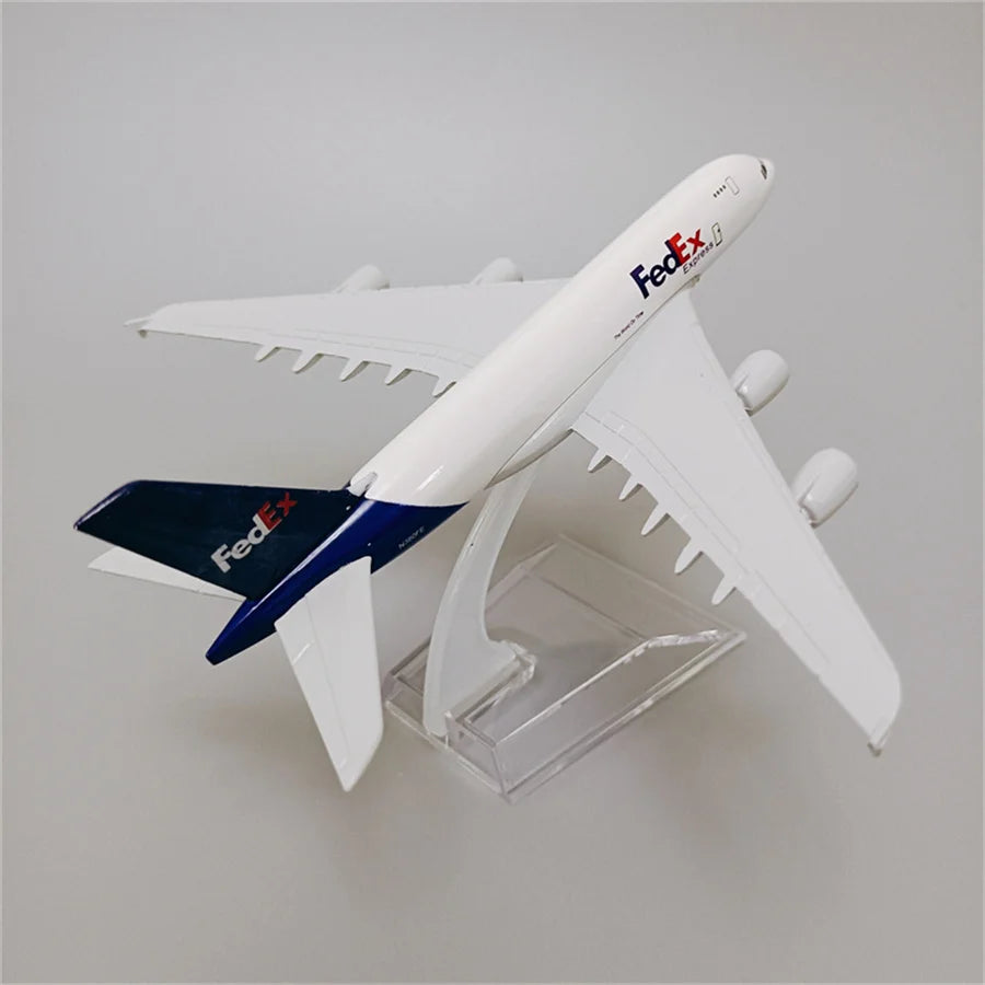 16cm Air FEDEX Express A380 Airbus A380 Airways Airlines Metal Alloy Airplane Model Plane 1/400 Scale Diecast Aircraft Aeroplane