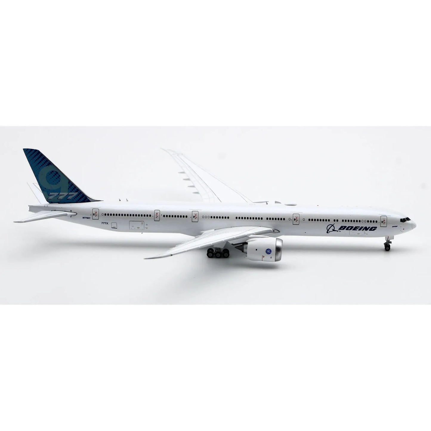 LH4162 Alloy Collectible Plane Gift JC Wings 1:400 Boeing B777-9X Folded "House Color" Diecast Aircraft Model N779XY With Stand