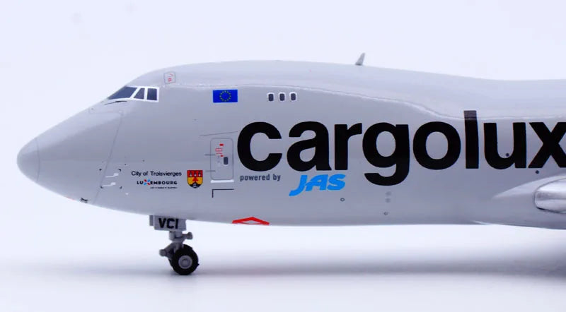 XX40155 Alloy Collectible Plane Gift JC Wings 1:400 Cargolux Airlines Boeing B747-8F Diecast Aircraft Model LX-VCI With Stand