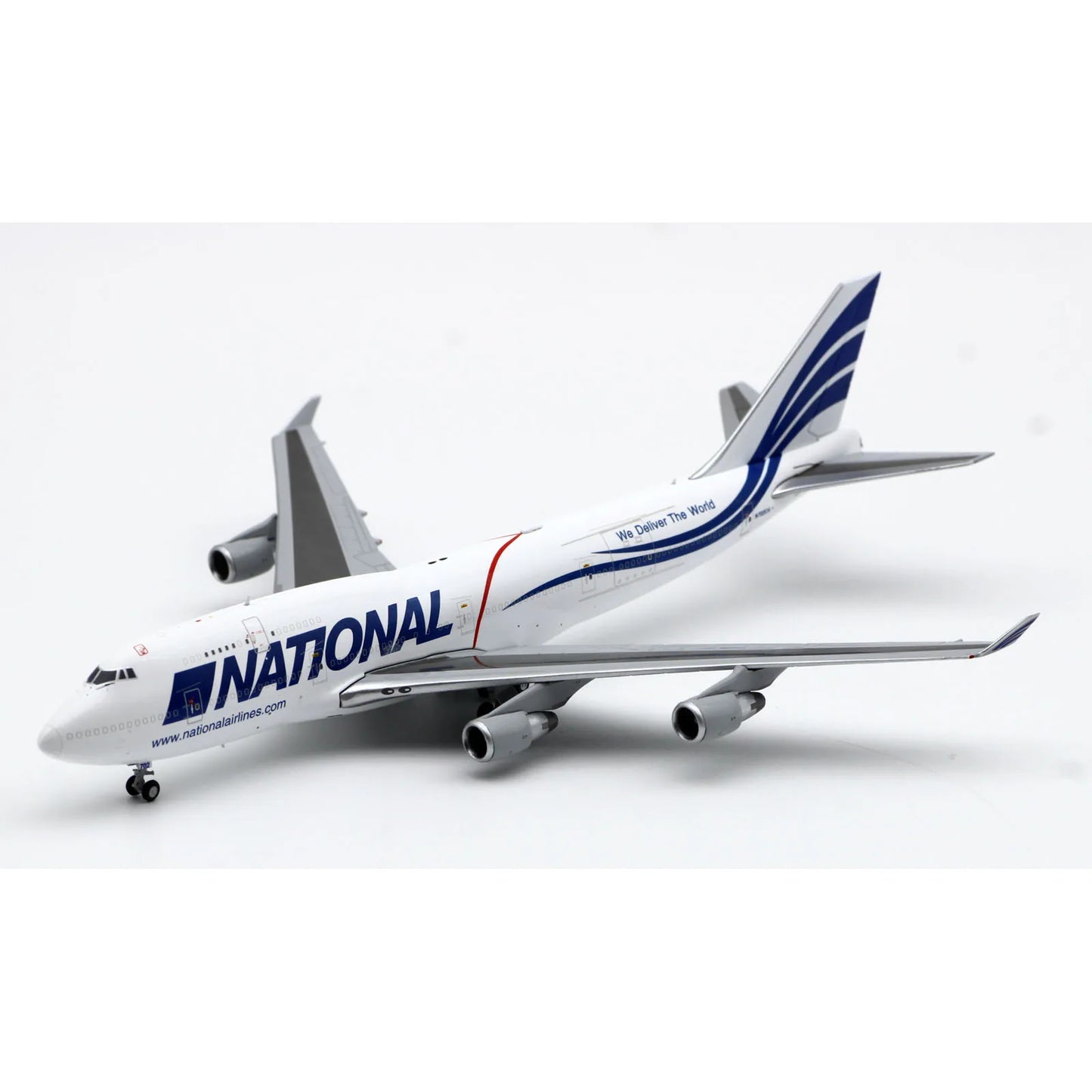 XX4975 Alloy Collectible Plane Gift JC Wings 1:400 National Airlines Boeing B747-400(BCF)  Diecast Aircraft Jet Model N702CA