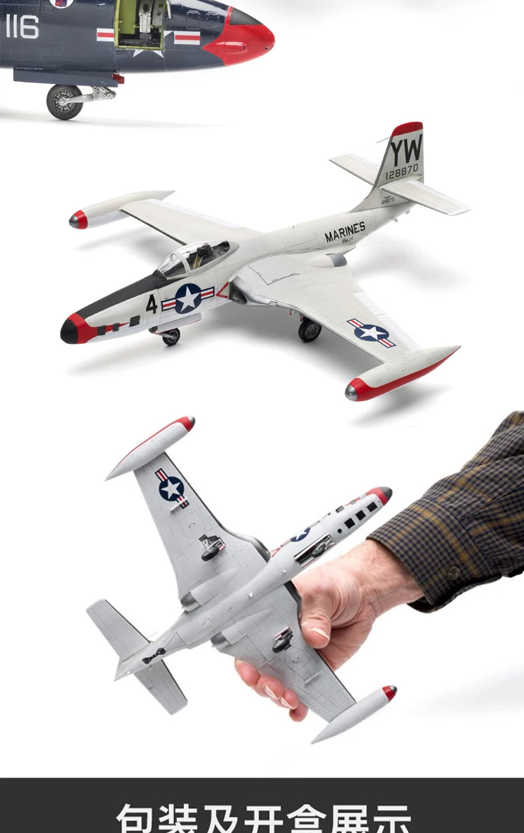 Kitty Hawk Assembled Aircraft Model Kit KH80131 American F2H-2 (P) Banshee Carrier Fighter 1/48