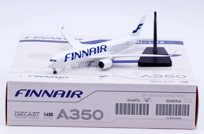 XX40174 Alloy Collectible Plane Gift JC Wings 1:400 Finnair Airbus A350-900XWB Diecast Aircraft Jet Model OH-LWS With Stand