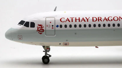 EW2321007 Alloy Collectible Plane Gift JC Wings 1:200 Cathay Dragon Airlines Airbus A321 Diecast Aircraft Jet Model B-HTG