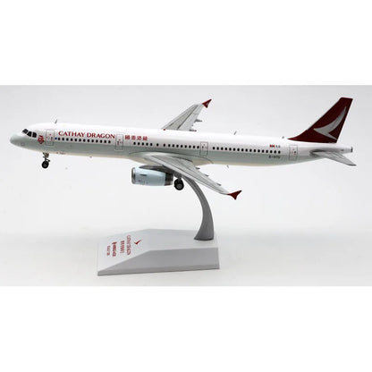 EW2321007 Alloy Collectible Plane Gift JC Wings 1:200 Cathay Dragon Airlines Airbus A321 Diecast Aircraft Jet Model B-HTG