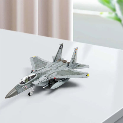 1:100 Metal F-15 American Planes Model Simulation Aircraft Model Display Ornaments Fighter Model for Table Bar Shelf Cafe Gifts