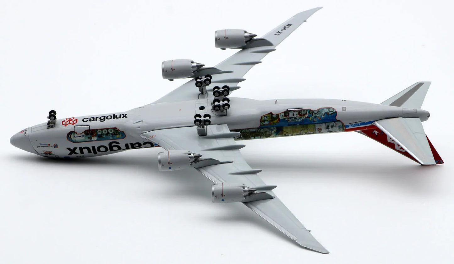 XX4709C Alloy Collectible Plane Gift JC Wings 1:400 Cargolux Interactive Series Boeing B747-8F Diecast Aircraft Jet Model LX-VCM