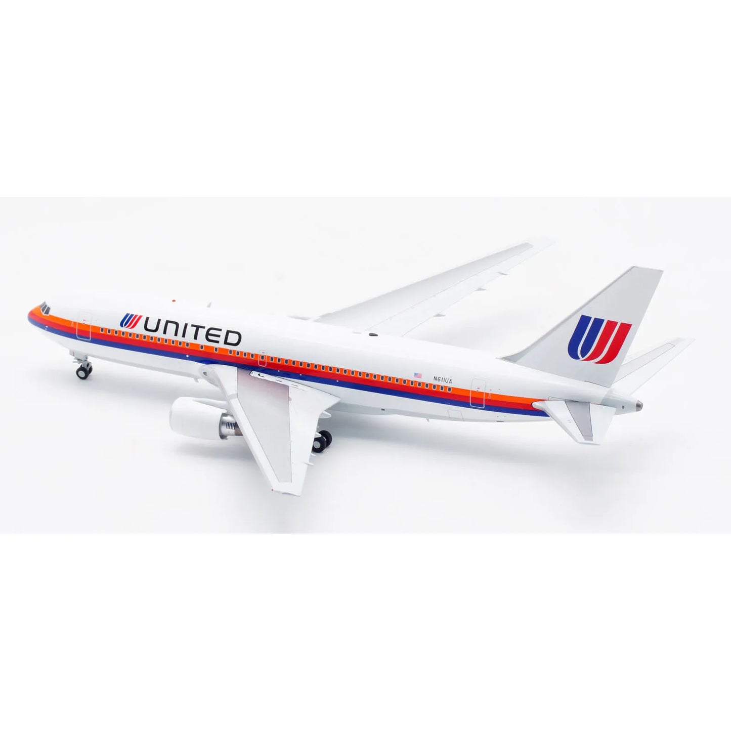 IF762UA0123 Alloy Collectible Plane Gift INFLIGHT 1:200 United Airlines Boeing B767-200 Diecast Aircraft Jet Model N611UA