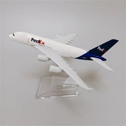 16cm Air FEDEX Express A380 Airbus A380 Airways Airlines Metal Alloy Airplane Model Plane 1/400 Scale Diecast Aircraft Aeroplane