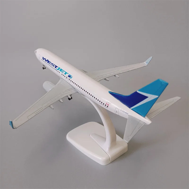 NEW 20cm Alloy Metal CANADA Air WESTJET WEST JET Airlines Boeing 737 B737 Airways Diecast Airplane Model Plane Aircraft