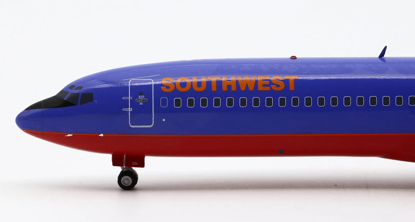 XX2393  Alloy Collectible Plane Gift JC Wings 1:200 Southwest Air Boeing B727-200 Diecast Aircraft Jet Model N551PE With Stand