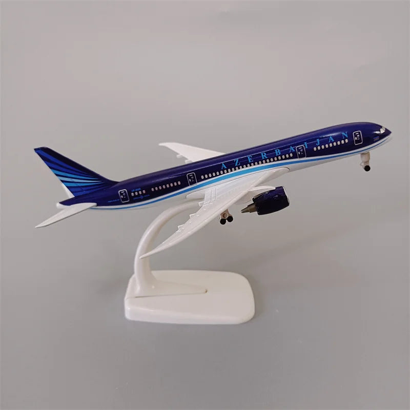 NEW 19cm Air Azerbaijan Airlines B787 Boeing 787 Airways Plane Model Alloy Metal Diecast Model Airplane Aircraft With Wheels