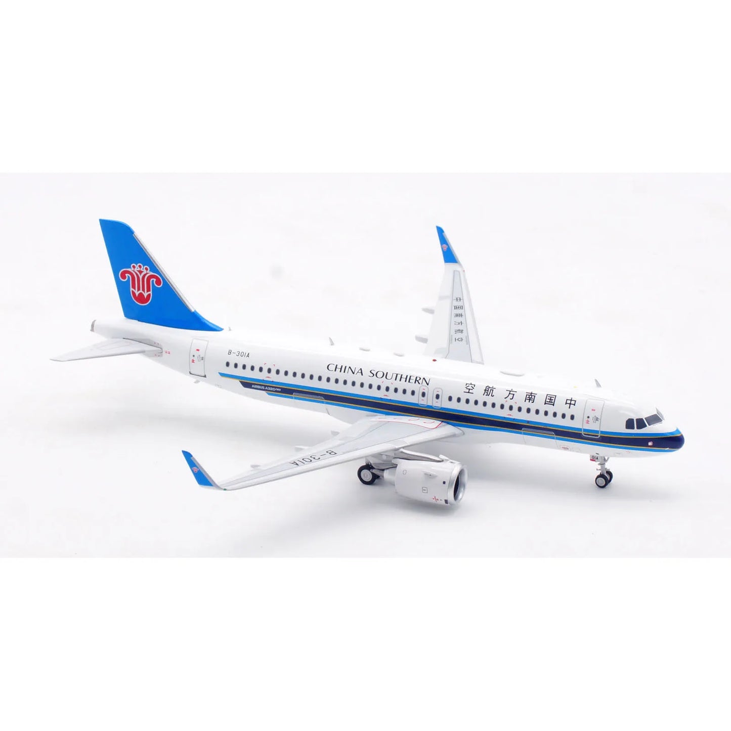 AV2100 Alloy Collectible Plane Gift Aviation 1:200 CHINA SOUTHERN Airbus A320neo Diecast Aircraft Jet Model B-301A With Stand