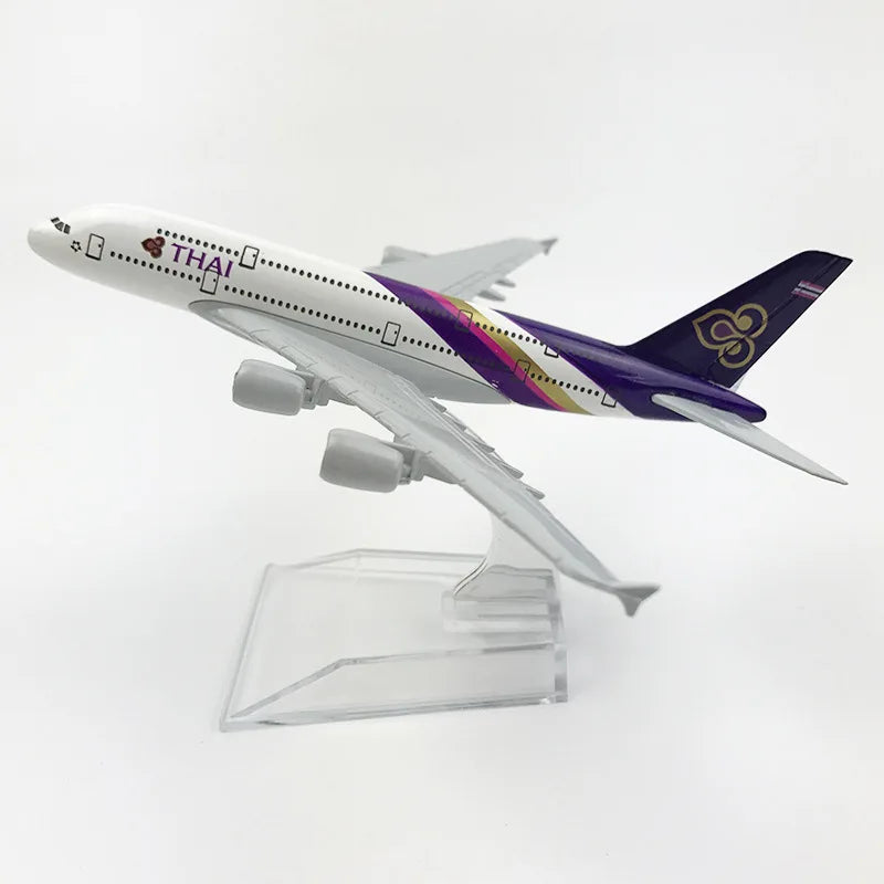 16CM Airplane Model Airbus Series Solid Alloy Simulation Aircraft Model Toy