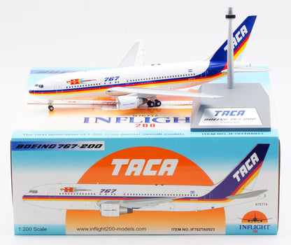 IF762TA0923 Alloy Collectible Plane Gift INFLIGHT 1:200 TACA Airlines Boeing B767-200 Diecast Aircraft Jet Model N767TA