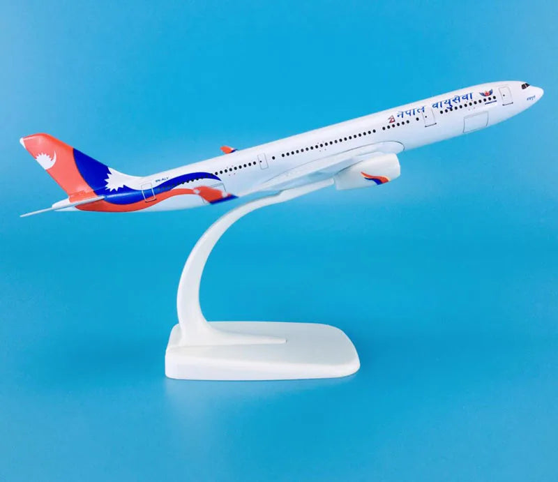 NEW 20cm Alloy Metal AIR Nepal Airlines Airbus 330 A330 Airplane Model Airways Plane Model Stand Diecast Aircraft Kids Gift Toys