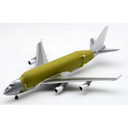 LH2166 Alloy Collectible Plane Gift JC Wings 1:200 Boeing 'BareMetal' B747-400LCF Diecast Aircraft JET Model N7478C With Stand