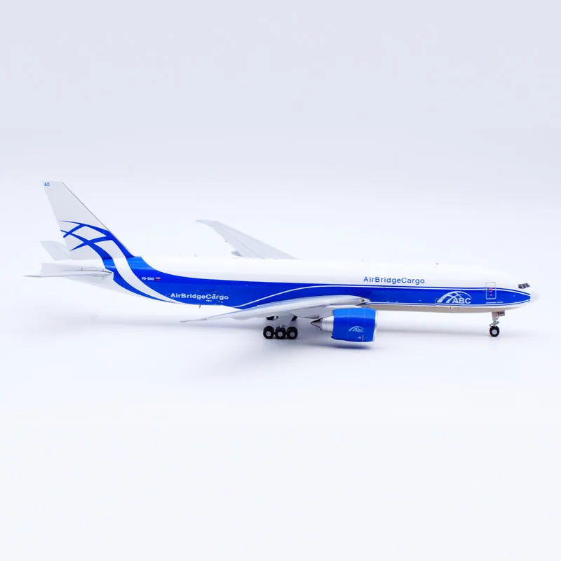 XX20054C Alloy Collectible Plane Gift JC Wings 1:200 Air Bridge Cargo Interactive Boeing B777F Diecast Aircraft Jet Model VQ-BAO