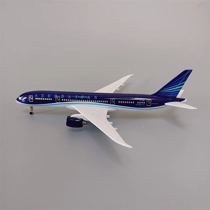 NEW 19cm Air Azerbaijan Airlines B787 Boeing 787 Airways Plane Model Alloy Metal Diecast Model Airplane Aircraft With Wheels