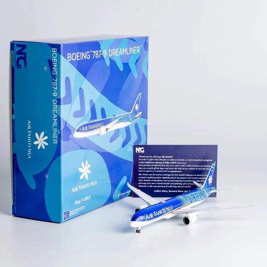 Alloy Collectible Plane Gift NG Model 1:200/400 Air Tahiti Nui "Dreamliner" Boeing B787-9 Diecast Aircraft Jet Model F-ONUI