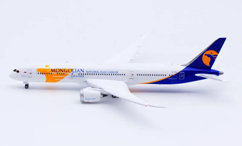 LH4297A Alloy Collectible Plane Gift JC Wings 1:400 MIAT Mongolian Boeing B787-9 Diecast Aircraft Jet Model JU-1789 Flaps Down