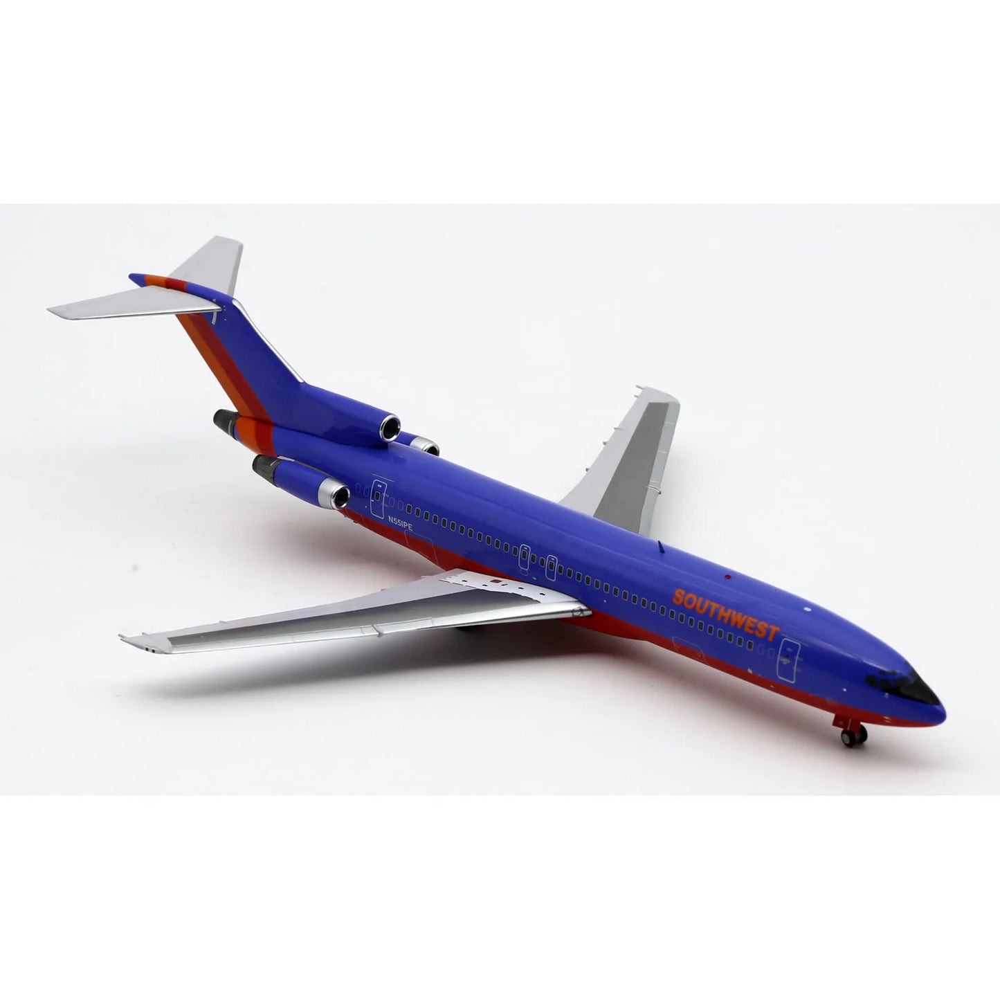 XX2393  Alloy Collectible Plane Gift JC Wings 1:200 Southwest Air Boeing B727-200 Diecast Aircraft Jet Model N551PE With Stand