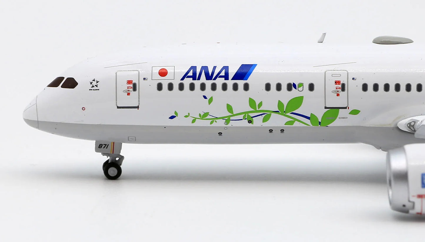 SA4014A Alloy Collectible Plane Gift JC Wings 1:400 All Nippon Airways ANA Boeing 787-9 Diecast Aircraft Model JA871A Flaps Down