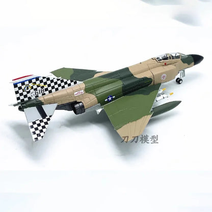 Diecast 1:100 Scale American F4C fighter Alloy Finished Aircraft Model Toy Static Decoration Souvenir Gifts For Adult Boy