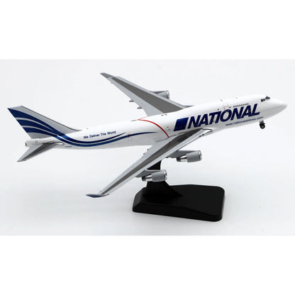 XX4975 Alloy Collectible Plane Gift JC Wings 1:400 National Airlines Boeing B747-400(BCF)  Diecast Aircraft Jet Model N702CA