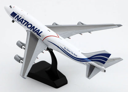 XX4975 Alloy Collectible Plane Gift JC Wings 1:400 National Airlines Boeing B747-400(BCF)  Diecast Aircraft Jet Model N702CA