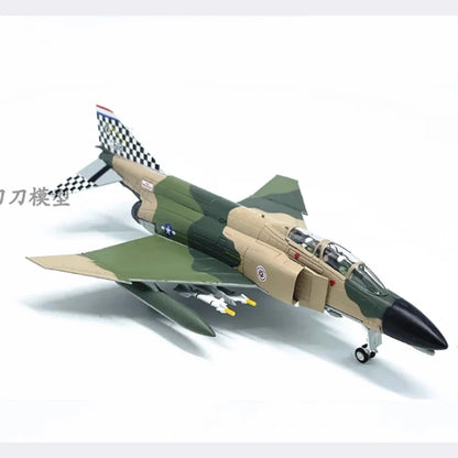 Diecast 1:100 Scale American F4C fighter Alloy Finished Aircraft Model Toy Static Decoration Souvenir Gifts For Adult Boy