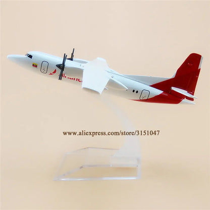 16cm Air White Colombia Avianca Fokker F-50 FOK F50 Airlines Plane Model Alloy Metal Diecast Model Airplane Aircraft Airways