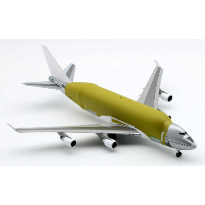 LH2166 Alloy Collectible Plane Gift JC Wings 1:200 Boeing 'BareMetal' B747-400LCF Diecast Aircraft JET Model N7478C With Stand