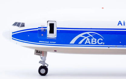 XX20054C Alloy Collectible Plane Gift JC Wings 1:200 Air Bridge Cargo Interactive Boeing B777F Diecast Aircraft Jet Model VQ-BAO