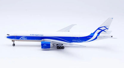 XX20054C Alloy Collectible Plane Gift JC Wings 1:200 Air Bridge Cargo Interactive Boeing B777F Diecast Aircraft Jet Model VQ-BAO