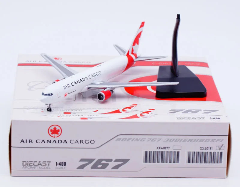 XX40191 Alloy Collectible Plane Gift JC Wings 1:400 Air Canada Cargo Boeing B767-300 Diecast Aircraft Jet Model C-GDUZ