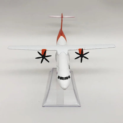 16CM 1:400 Model Diecast Alloy Airplane Air ATR-72 Malaysia Firefly Propeller Airline Display Toys Model With Stand Display Fans