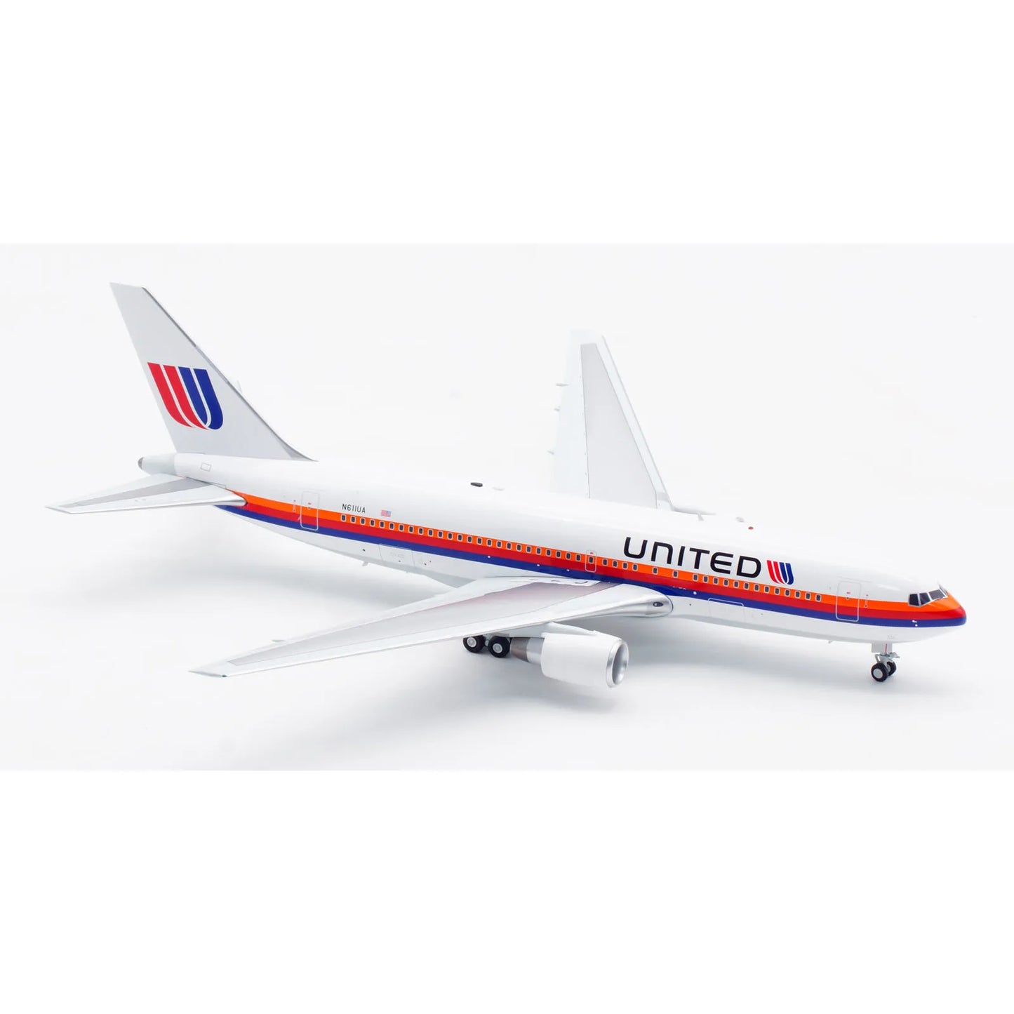 IF762UA0123 Alloy Collectible Plane Gift INFLIGHT 1:200 United Airlines Boeing B767-200 Diecast Aircraft Jet Model N611UA