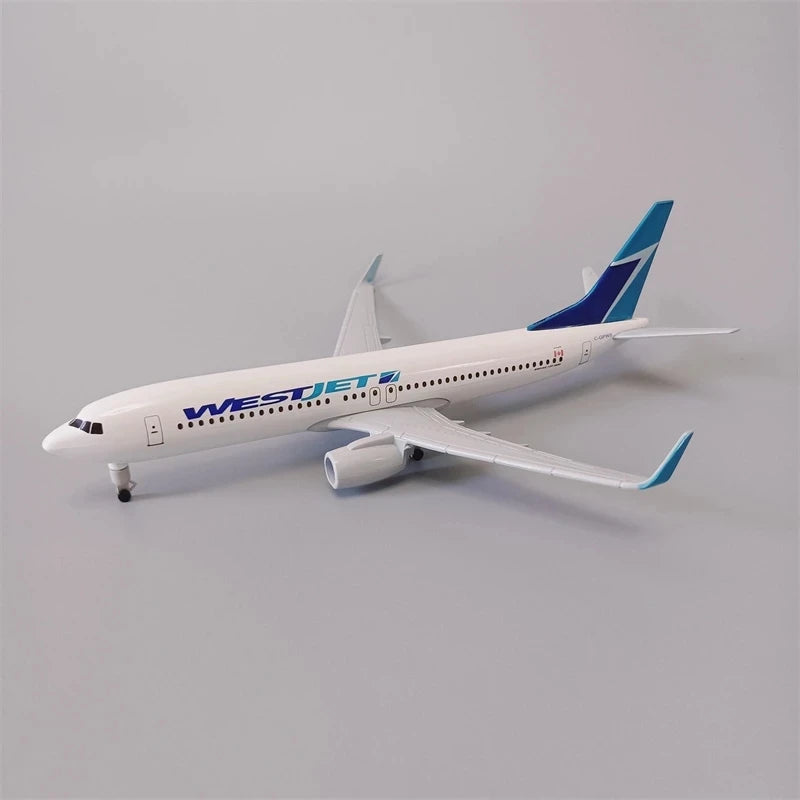 NEW 20cm Alloy Metal CANADA Air WESTJET WEST JET Airlines Boeing 737 B737 Airways Diecast Airplane Model Plane Aircraft