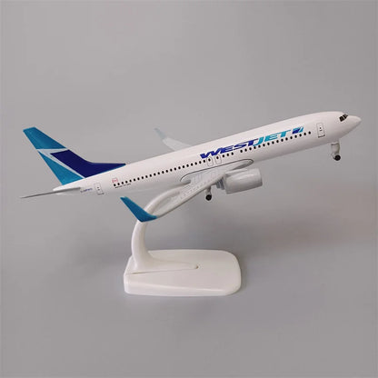 NEW 20cm Alloy Metal CANADA Air WESTJET WEST JET Airlines Boeing 737 B737 Airways Diecast Airplane Model Plane Aircraft