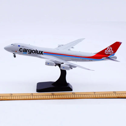 XX40155 Alloy Collectible Plane Gift JC Wings 1:400 Cargolux Airlines Boeing B747-8F Diecast Aircraft Model LX-VCI With Stand