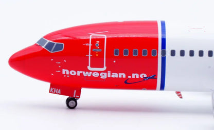 XX20177 Alloy Collectible Plane Gift JC Wings 1:200 Norwegian Air Shuttle Boeing B737-300 Diecast Aircraft Jet Model LN-KHA