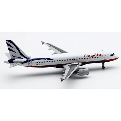 LH2422 Alloy Collectible Plane Gift JC Wings 1:200 Canadian Airlines Airbus A320 Diecast Aircraft Jet Model C-FNVV With Stand