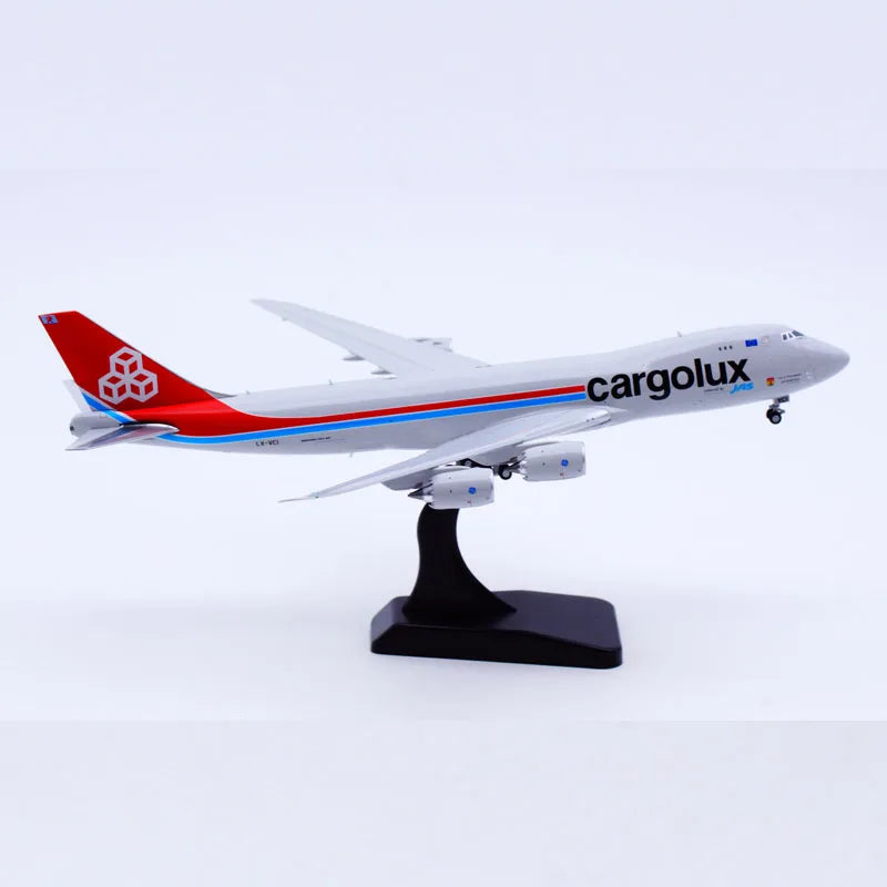 XX40155 Alloy Collectible Plane Gift JC Wings 1:400 Cargolux Airlines Boeing B747-8F Diecast Aircraft Model LX-VCI With Stand