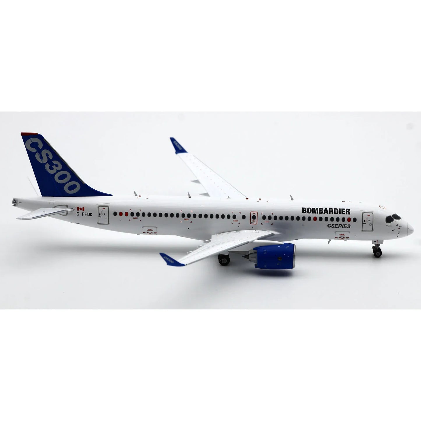 LH2276 Alloy Collectible Plane Gift JC Wings 1:200 Bombardier Aerospace Airbus A220-300 Diecast Aircraft Jet Model C-FFDK