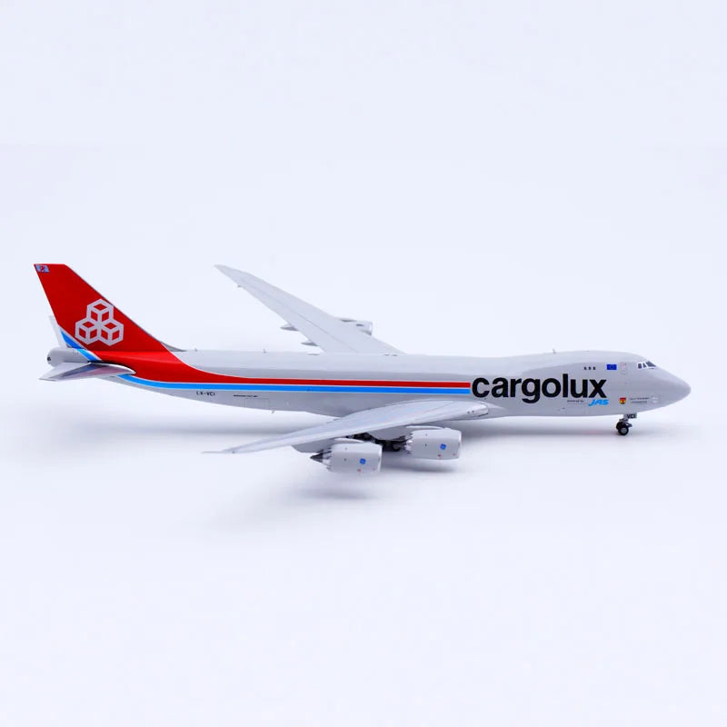 XX40155 Alloy Collectible Plane Gift JC Wings 1:400 Cargolux Airlines Boeing B747-8F Diecast Aircraft Model LX-VCI With Stand