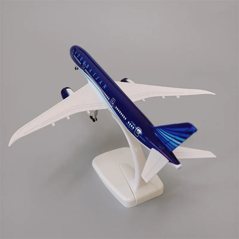 NEW 19cm Air Azerbaijan Airlines B787 Boeing 787 Airways Plane Model Alloy Metal Diecast Model Airplane Aircraft With Wheels